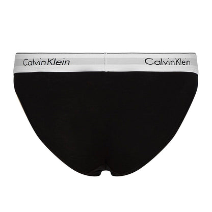 Black - Back - Calvin Klein Womens-Ladies Cotton Blend Lightweight Modern Briefs