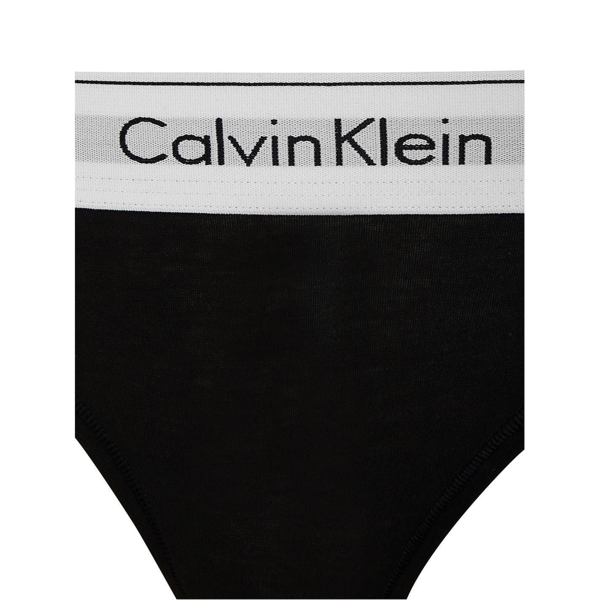 Black - Side - Calvin Klein Womens-Ladies Cotton Blend Lightweight Modern Briefs