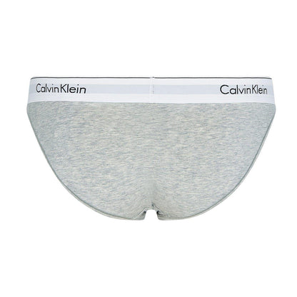 Grey - Back - Calvin Klein Womens-Ladies Cotton Blend Lightweight Modern Briefs