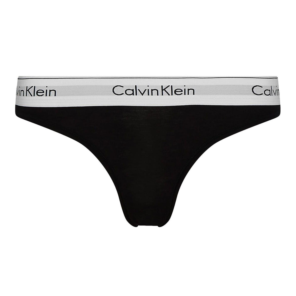 Black - Front - Calvin Klein Womens-Ladies Cotton Blend Lightweight Modern Briefs