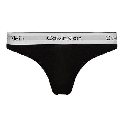 Black - Front - Calvin Klein Womens-Ladies Cotton Blend Lightweight Modern Briefs