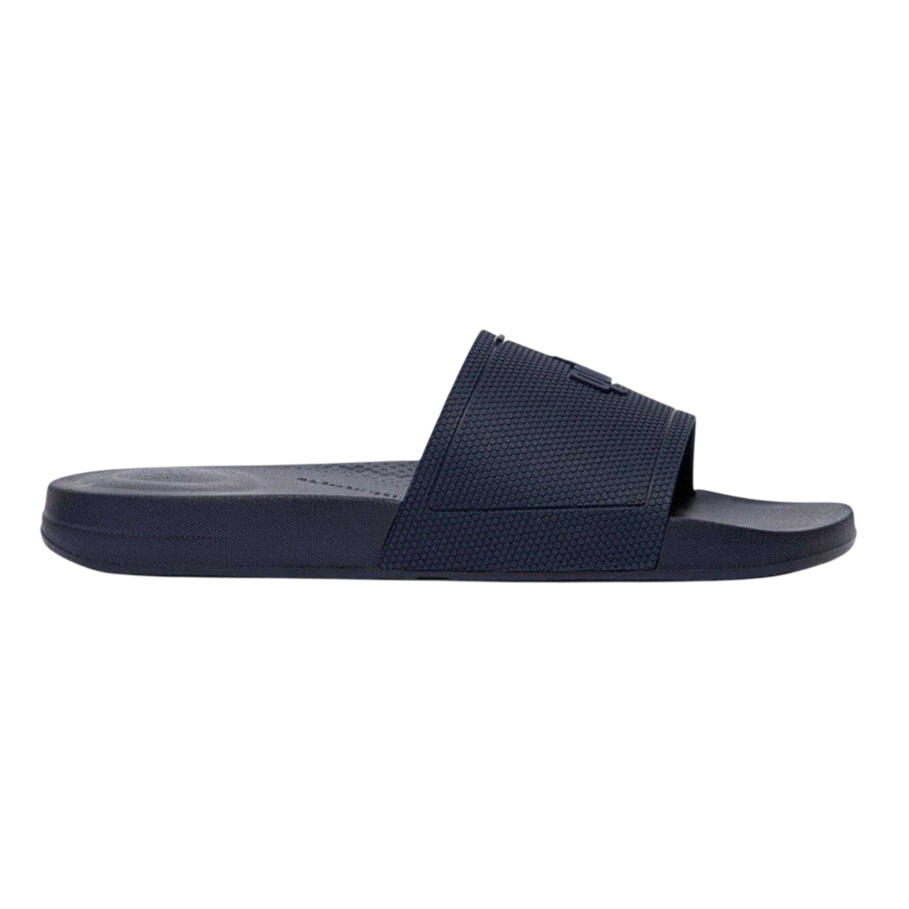 Navy - Front - FitFlop Mens Godan Honeycomb Sliders