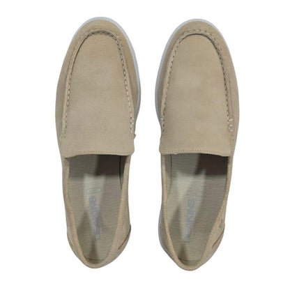 Almond - Lifestyle - Nicholas Deakins Mens Francis Suede Slip-on Loafers