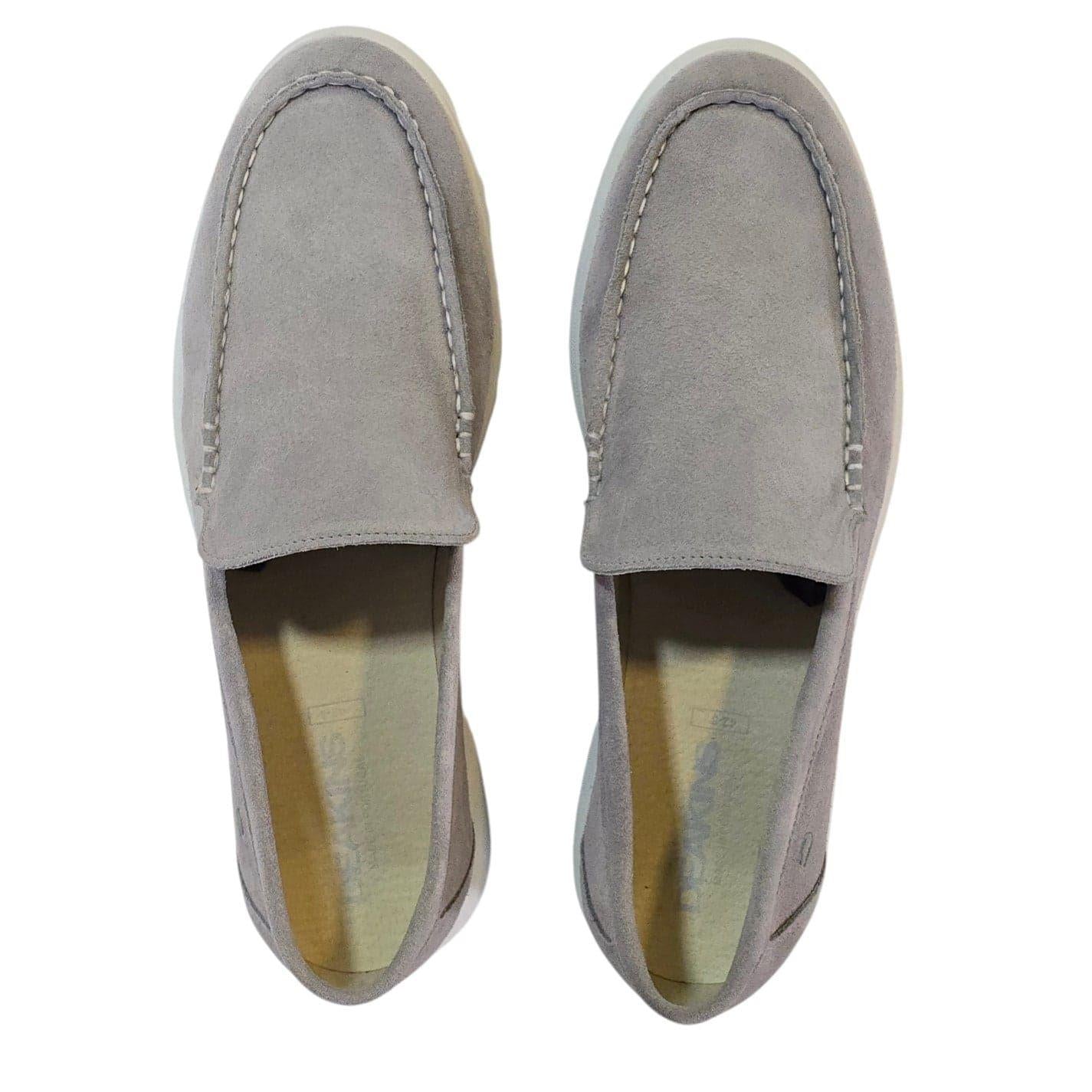Grey - Lifestyle - Nicholas Deakins Mens Francis Suede Slip-on Loafers