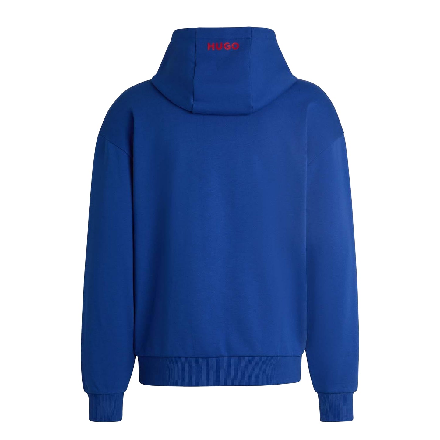 Blue - Back - Hugo Mens Pull Over Hoodie