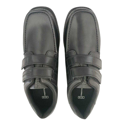 Black - Lifestyle - Pretty Green Mens Harrow Vel Leather Brogues