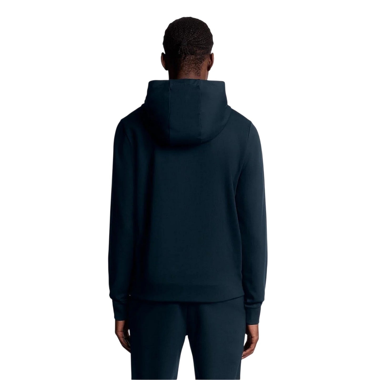 Dark Navy - Back - Lyle & Scott Mens Fly Fleece Full Zip Hoodie