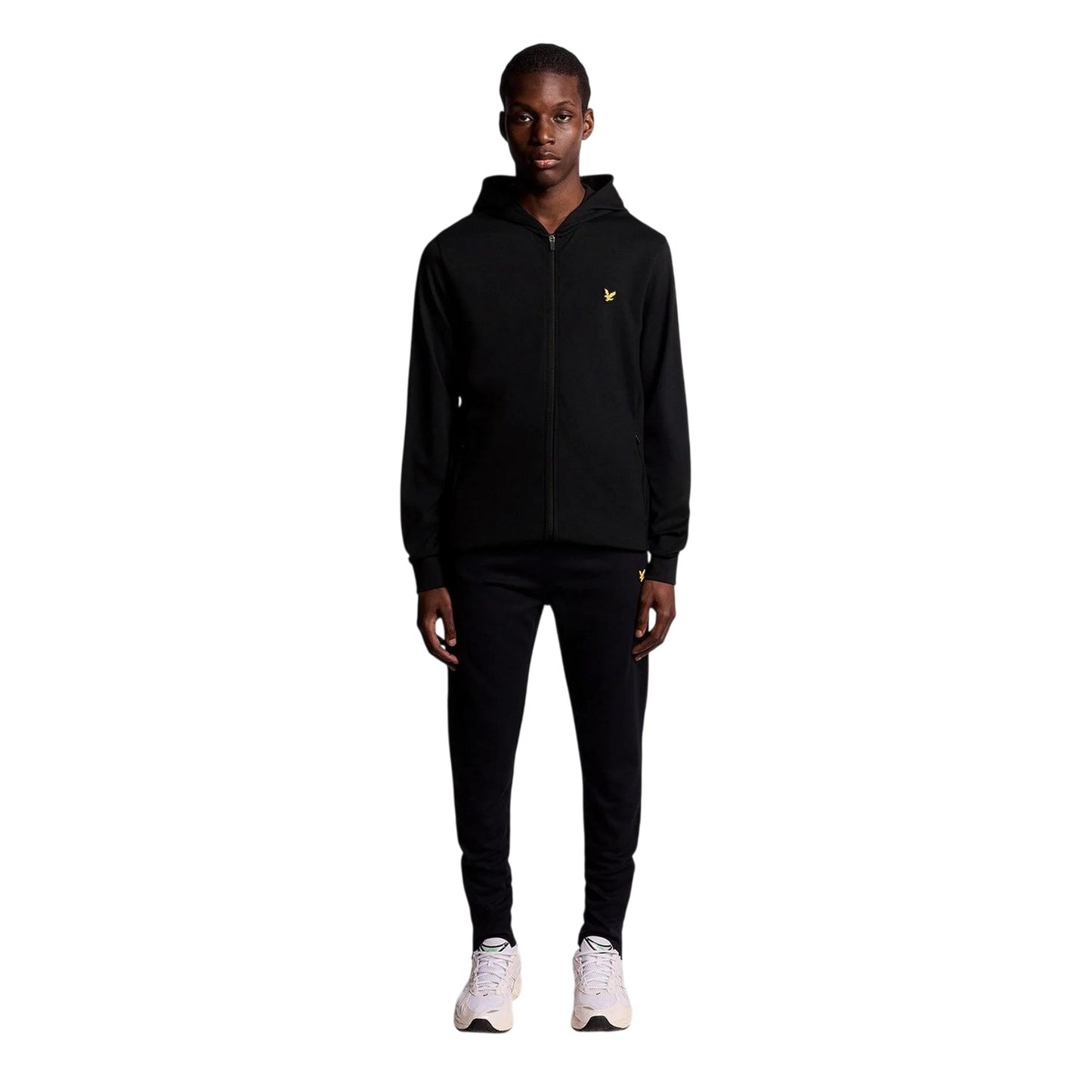 Jet Black - Lifestyle - Lyle & Scott Mens Fly Fleece Full Zip Hoodie