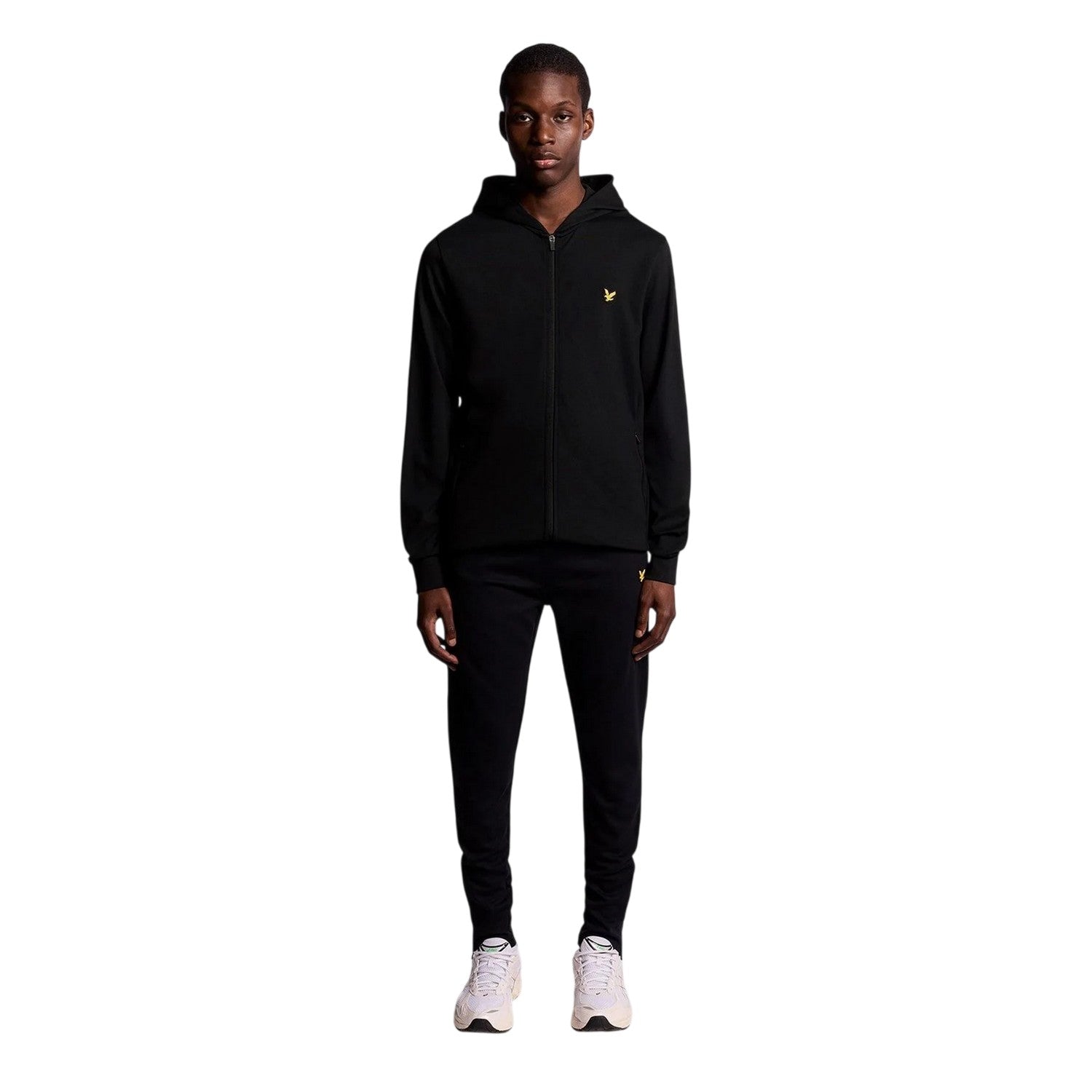 Jet Black - Lifestyle - Lyle & Scott Mens Fly Fleece Full Zip Hoodie