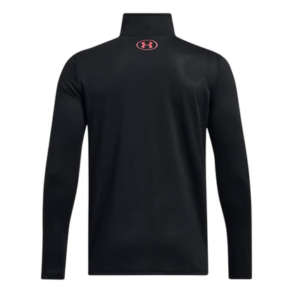 Black - Back - Under Armour Boys Tech Quarter Zip Top
