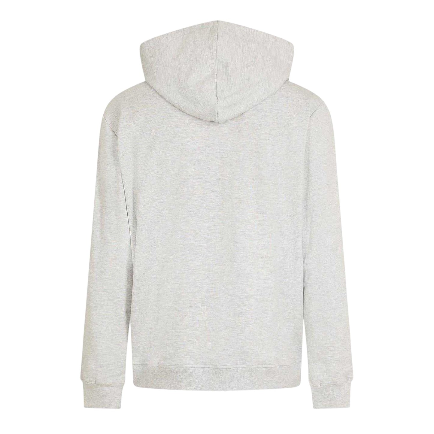 Grey Melange - Back - Aquascutum Mens Logo Regular Full Zip Hoodie