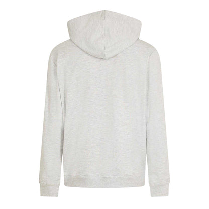 Grey Melange - Back - Aquascutum Mens Logo Regular Full Zip Hoodie