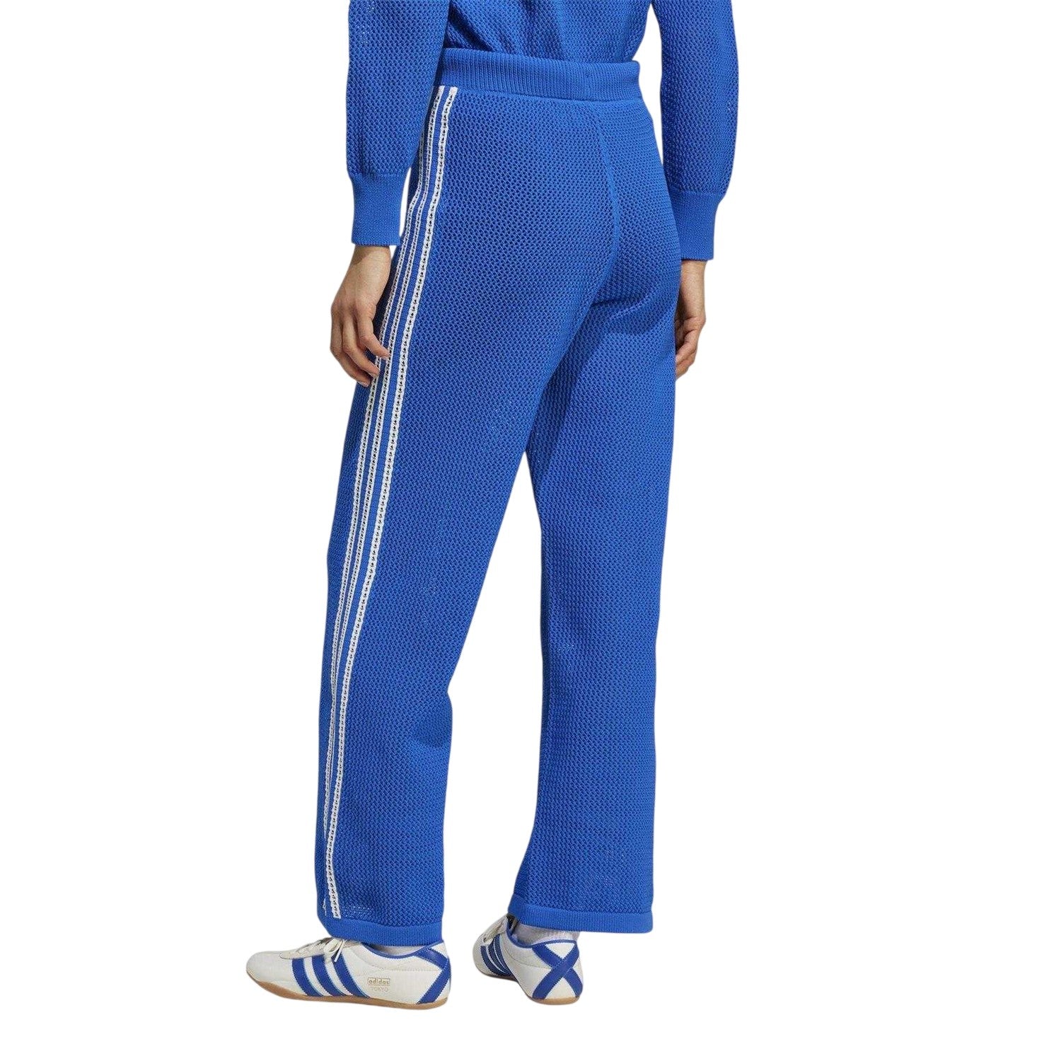Blue - Back - Adidas Womens-Ladies Originals Crochet Joggers