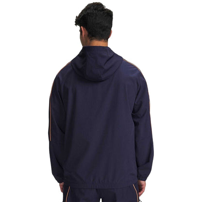 Navy-White - Back - Under Armour Mens Challenger Training Half Zip Jacket