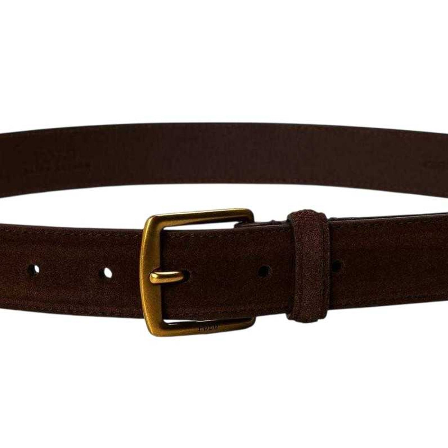 Dark Brown - Back - Ralph Lauren Polo Suede Dress Belt