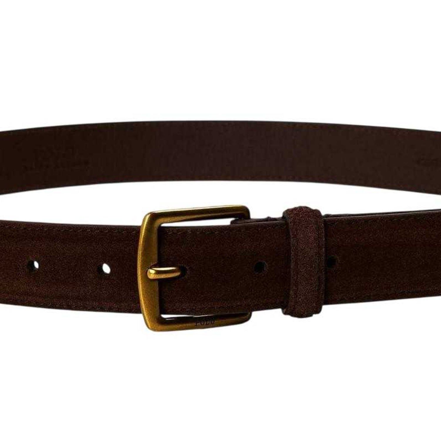 Dark Brown - Back - Ralph Lauren Polo Suede Dress Belt