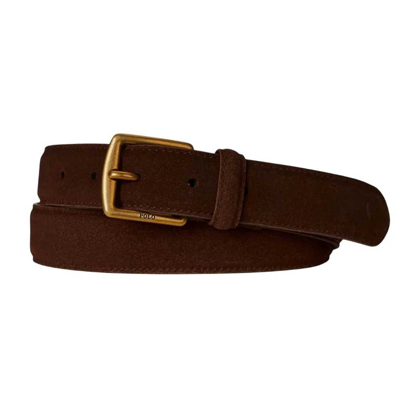 Dark Brown - Side - Ralph Lauren Polo Suede Dress Belt