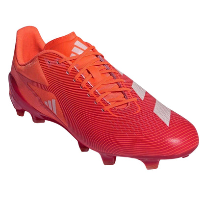 Red-White-Orange - Pack Shot - Adidas Mens Adizero Rs15 Ultimate Soft Ground Rugby Boots