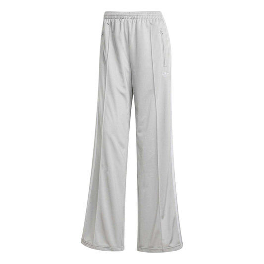 Grey - Front - Adidas Womens-Ladies Firebird Wide Leg Tracksuit Bottoms