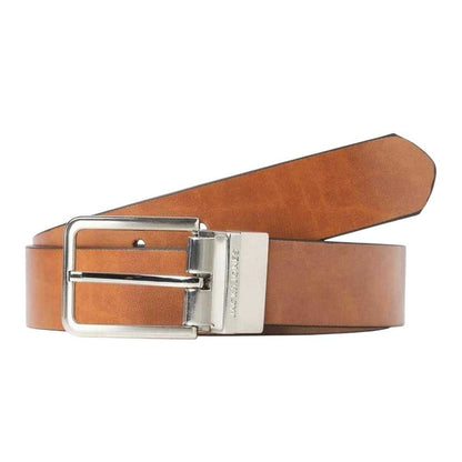 Cognac - Front - Jack And Jones Mens Jacgarda Reversible Belt