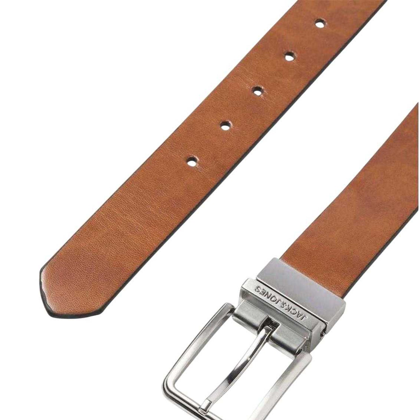 Cognac - Back - Jack And Jones Mens Jacgarda Reversible Belt