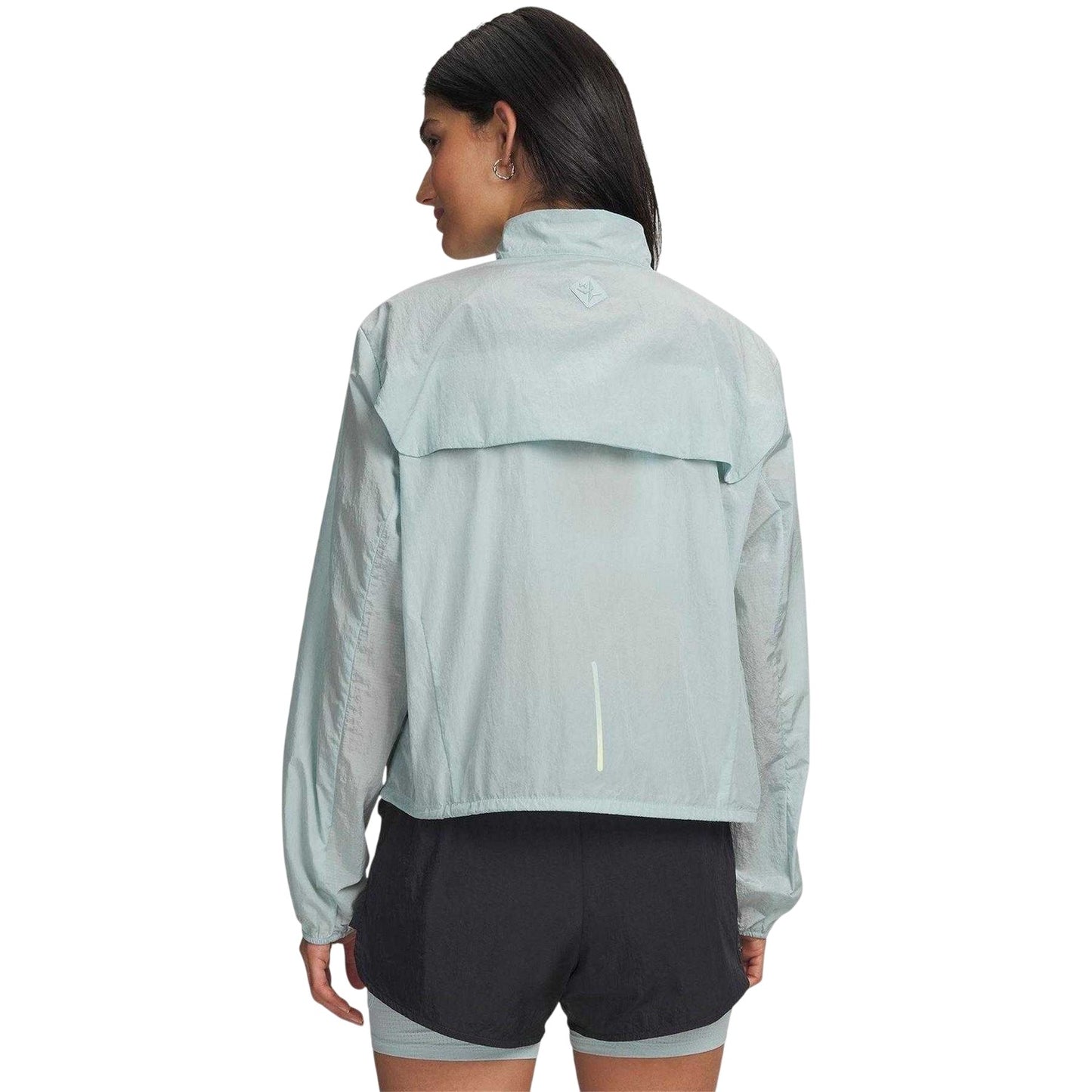 Blue-Green - Back - Under Armour Womens-Ladies Trail Run Lightweight Jacket