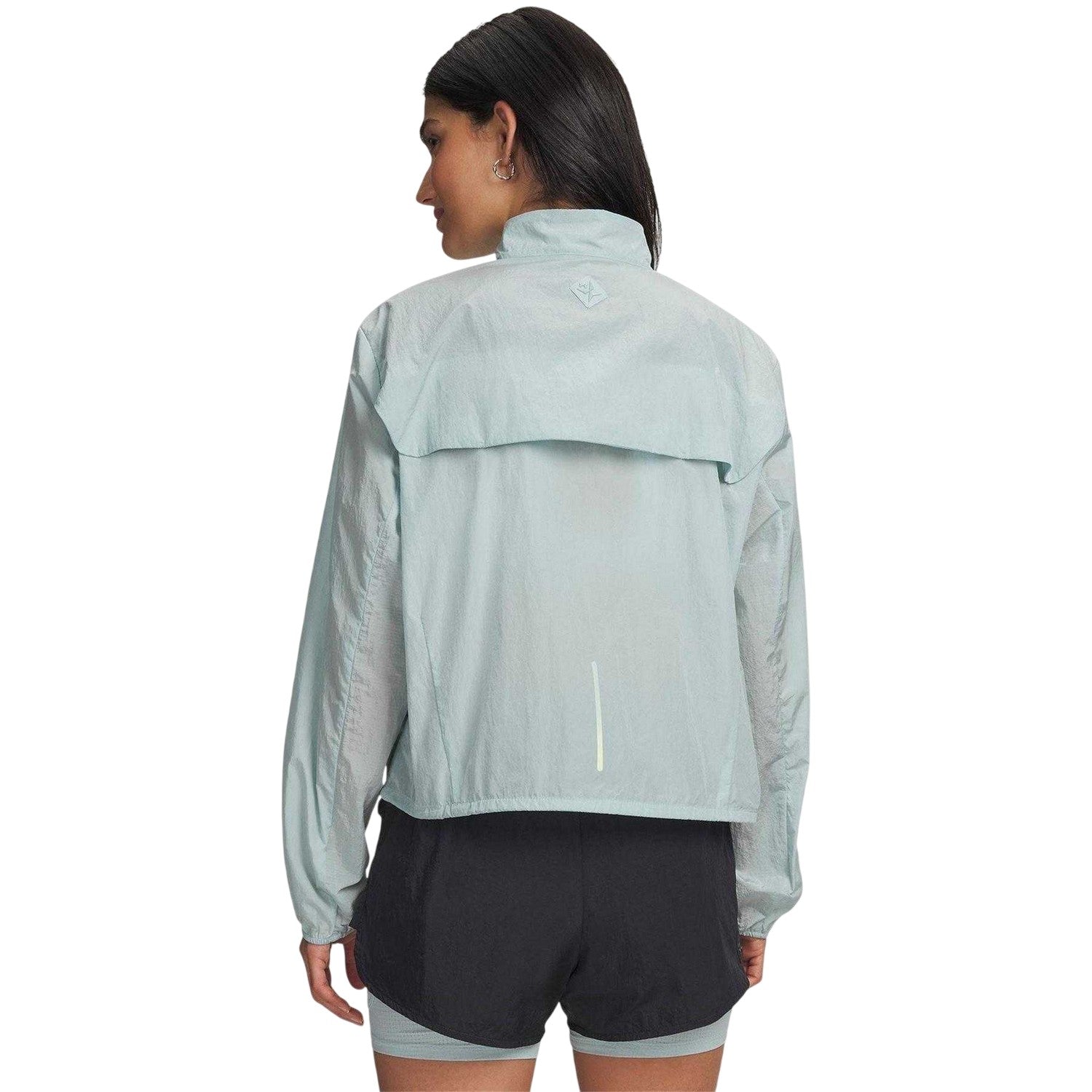 Blue-Green - Back - Under Armour Womens-Ladies Trail Run Lightweight Jacket