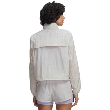 White-Purple - Back - Under Armour Womens-Ladies Trail Run Lightweight Jacket