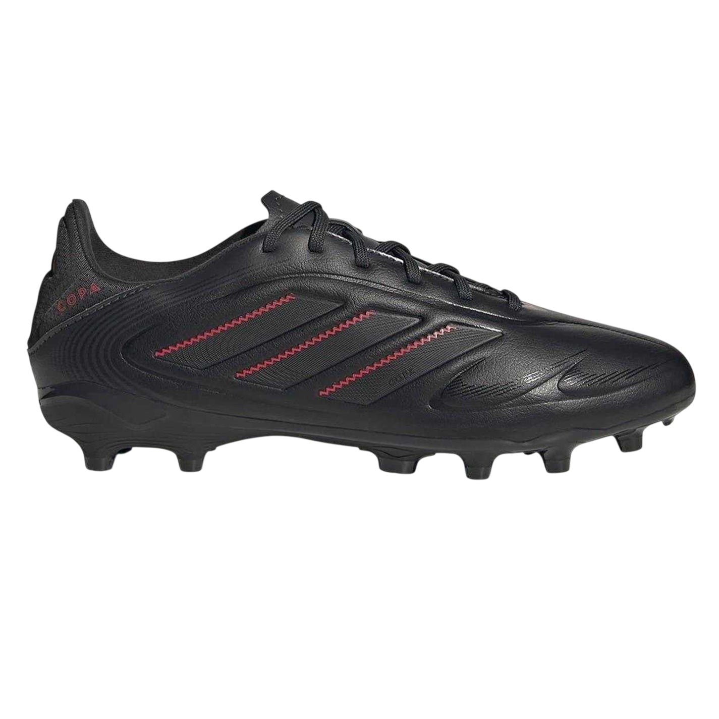 Black-Grey - Front - Adidas Childrens-Kids Copa Pure III League Firm Ground Football Boots