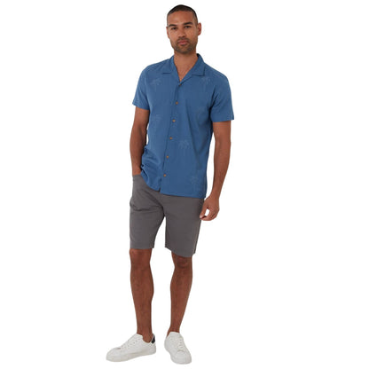 Denim - Lifestyle - Threadbare Mens Embroidered Short-Sleeved Shirt