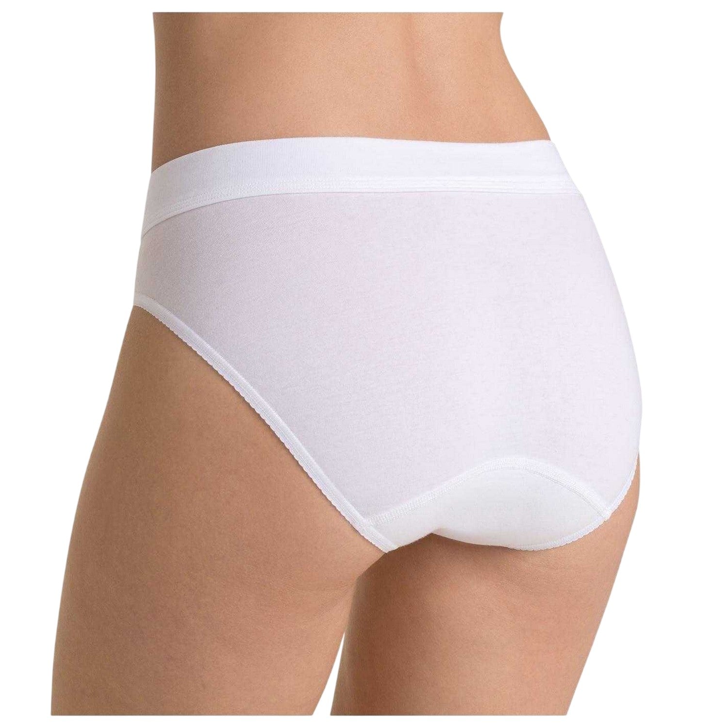 White - Back - Sloggi Womens-Ladies Comfort Tai Briefs