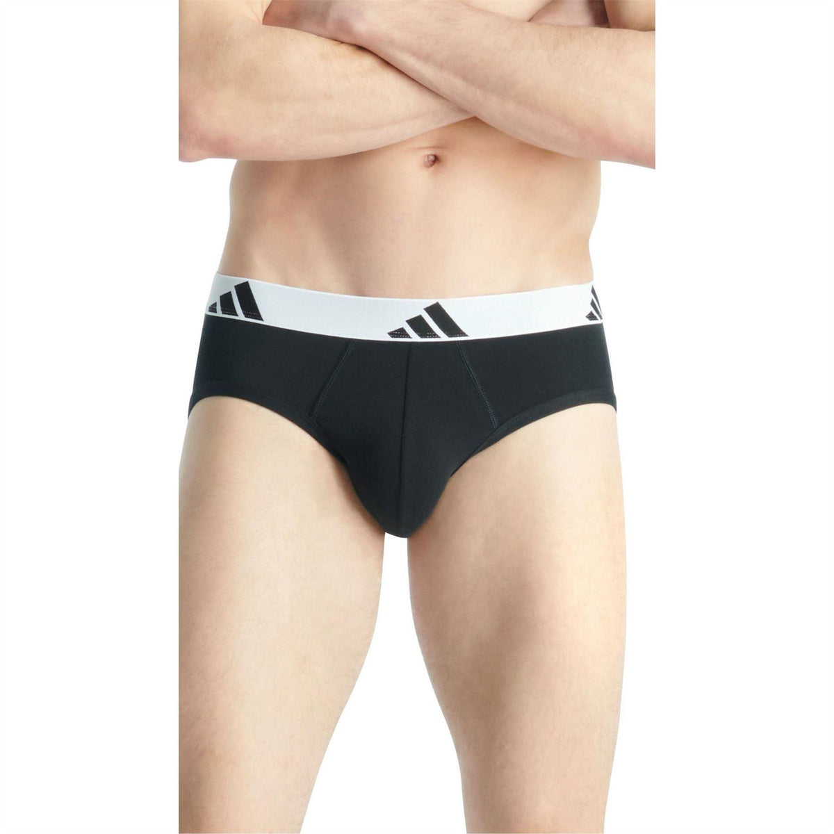 Black - Pack Shot - Adidas Mens Briefs (Pack of 3)