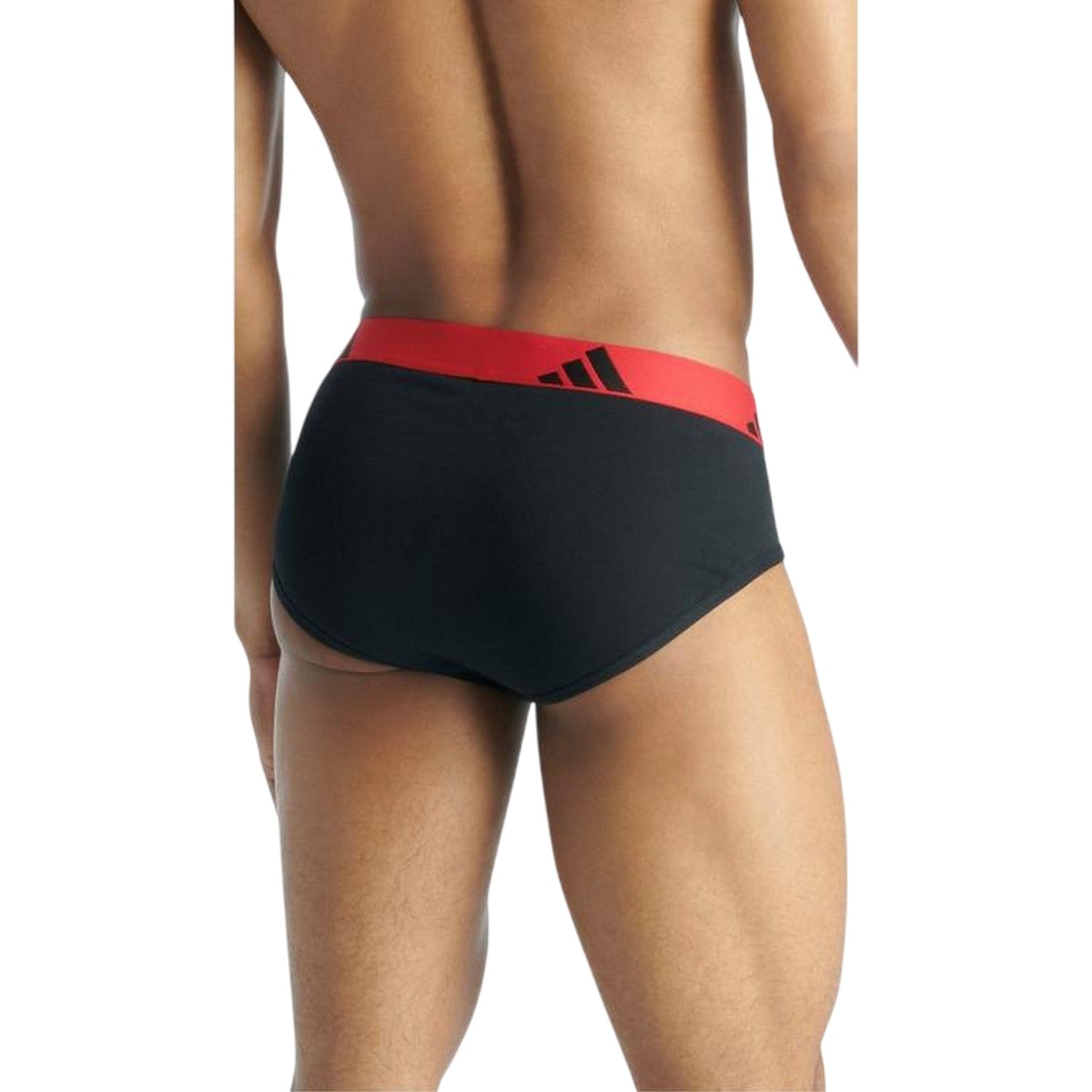 Blue-Green-Red - Back - Adidas Mens Briefs (Pack of 3)