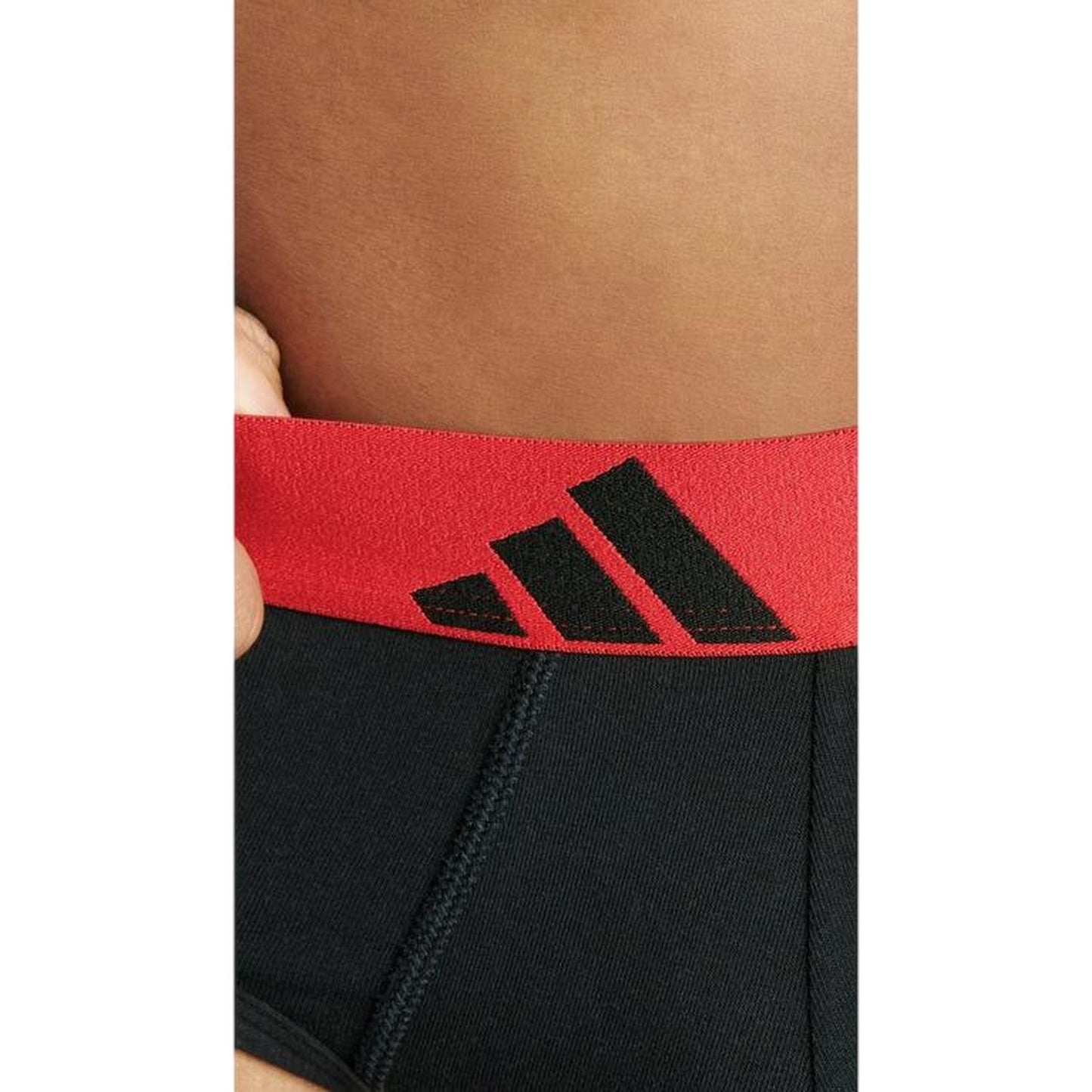 Blue-Green-Red - Side - Adidas Mens Briefs (Pack of 3)