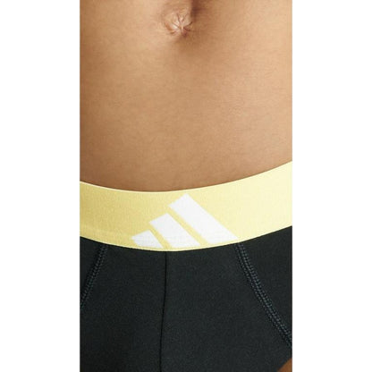 Grey-Yellow-Beige - Side - Adidas Mens Briefs (Pack of 3)