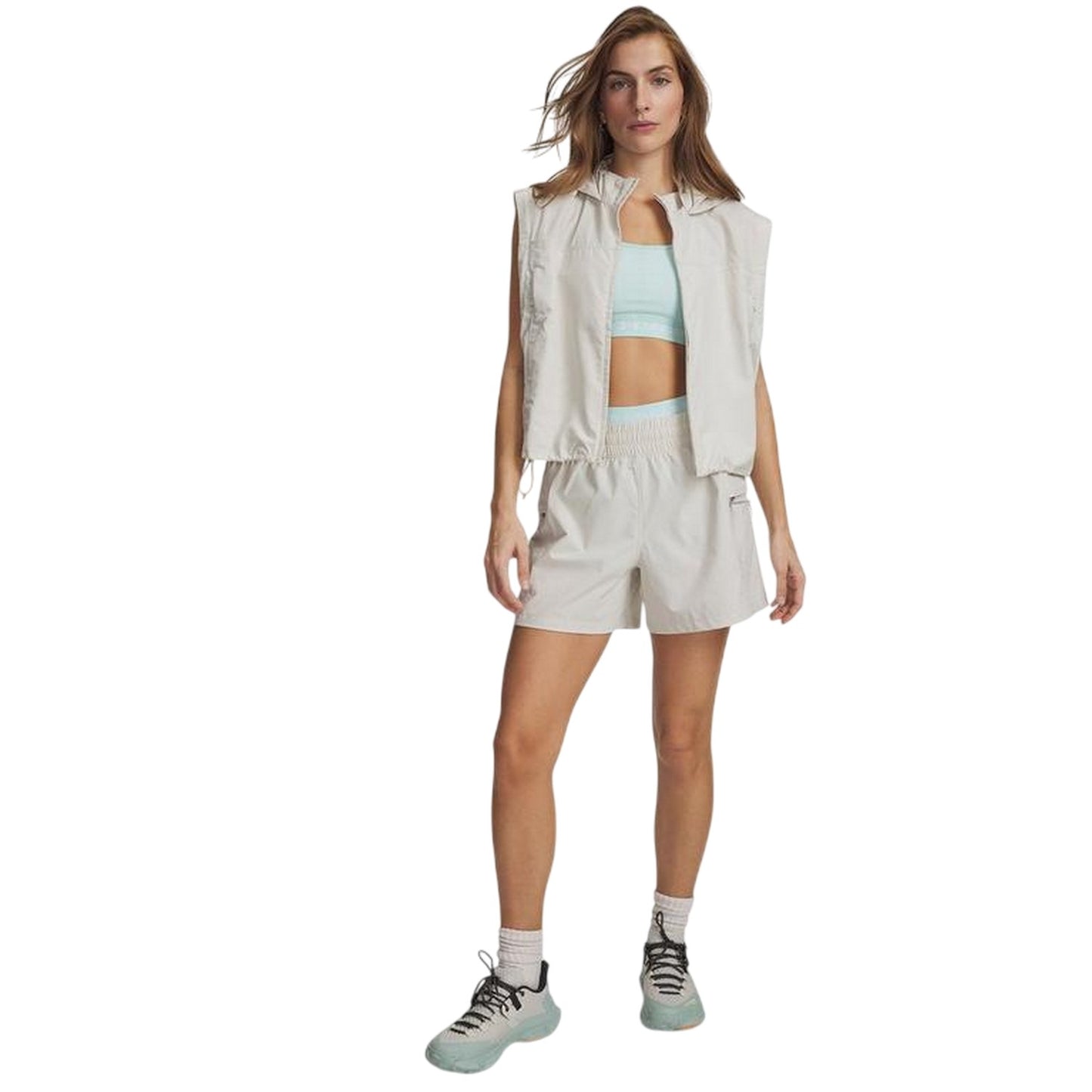 White - Lifestyle - Under Armour Womens-Ladies Hike Long-Sleeved Jacket