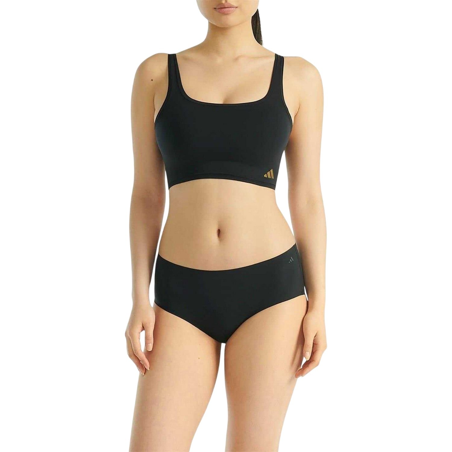 Black - Lifestyle - Adidas Womens-Ladies Hipster Briefs (Pack of 3)