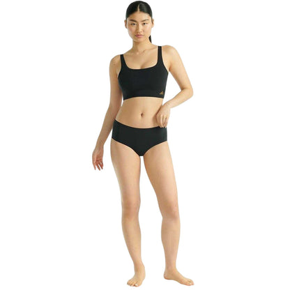 Black - Pack Shot - Adidas Womens-Ladies Hipster Briefs (Pack of 3)