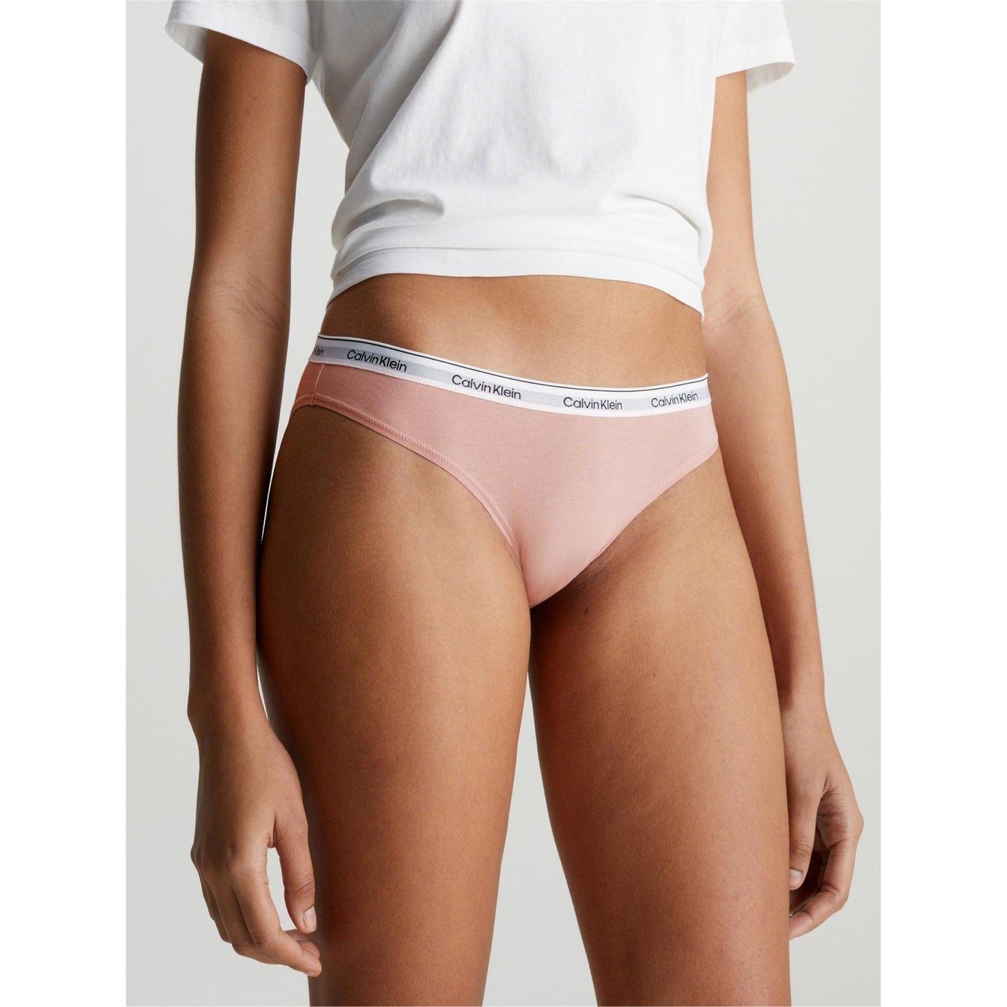 Pink - Front - Calvin Klein Womens-Ladies Cotton Blend Briefs