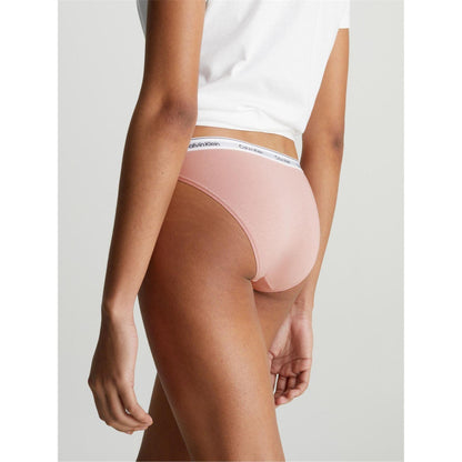 Pink - Back - Calvin Klein Womens-Ladies Cotton Blend Briefs