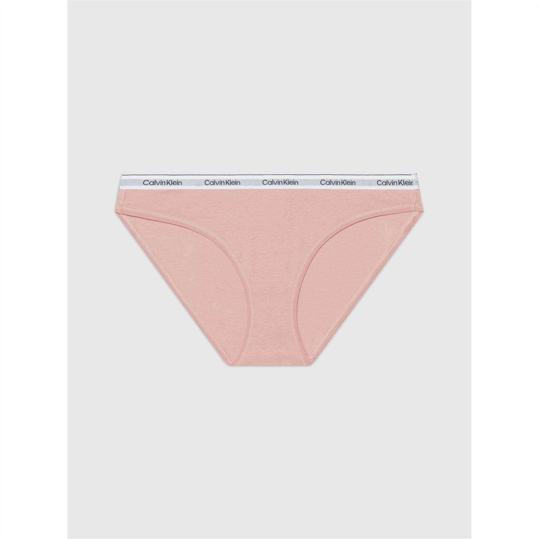 Pink - Lifestyle - Calvin Klein Womens-Ladies Cotton Blend Briefs