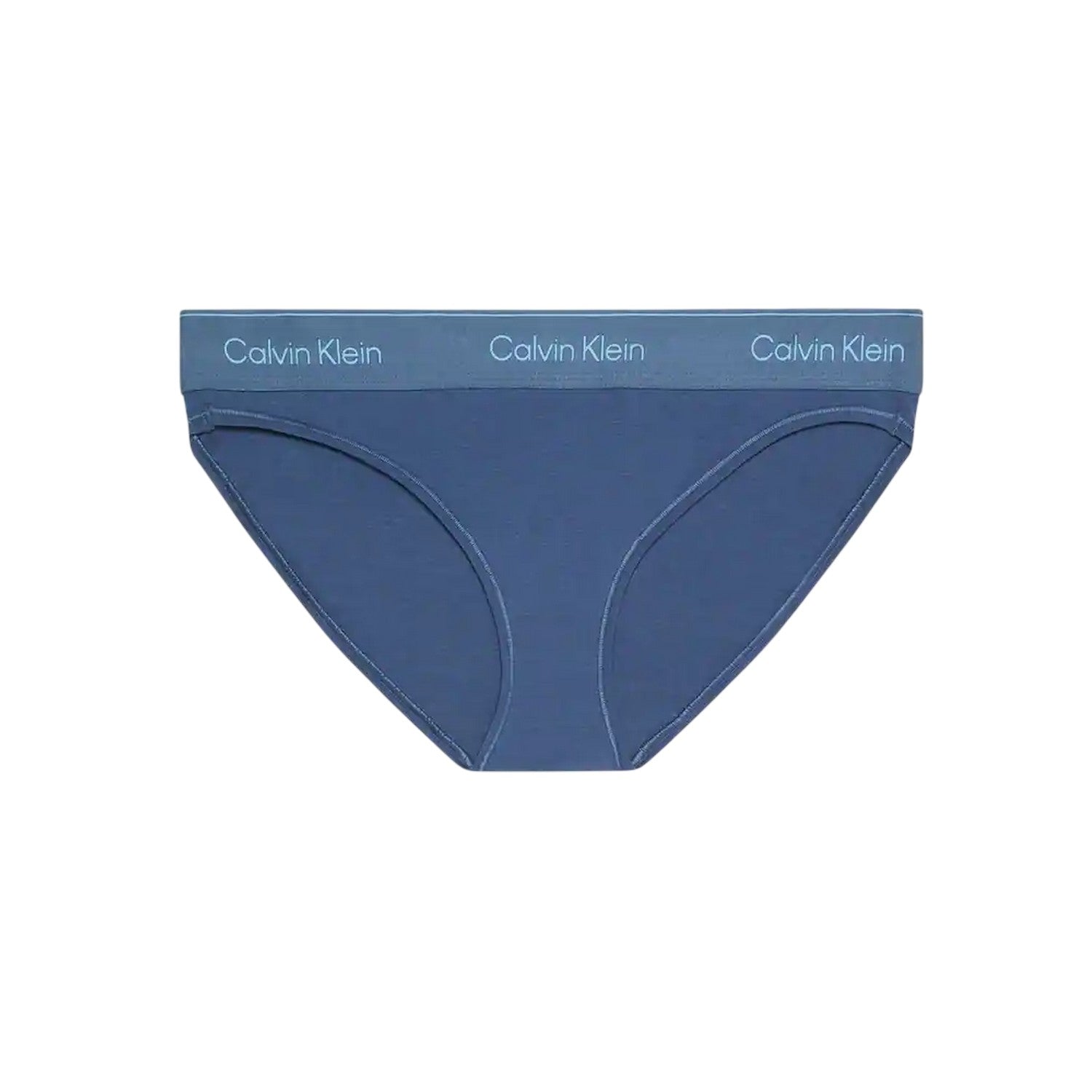 Dark Denim - Front - Calvin Klein Womens-Ladies Cotton Blend Briefs