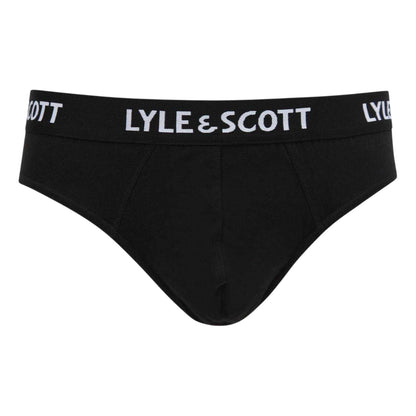 Black - Back - Lyle & Scott Mens Briefs (Pack of 3)