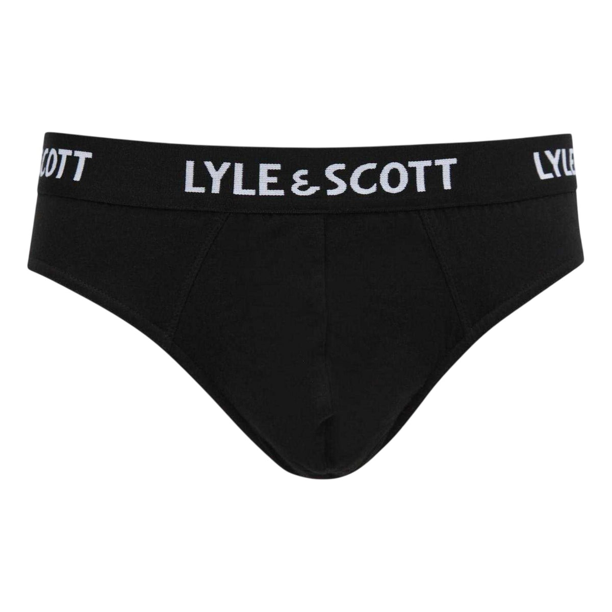 Black - Back - Lyle & Scott Mens Briefs (Pack of 3)