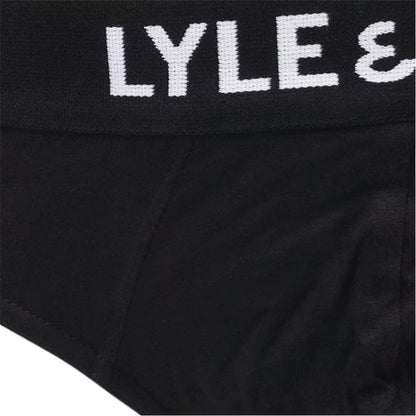 Black - Side - Lyle & Scott Mens Briefs (Pack of 3)