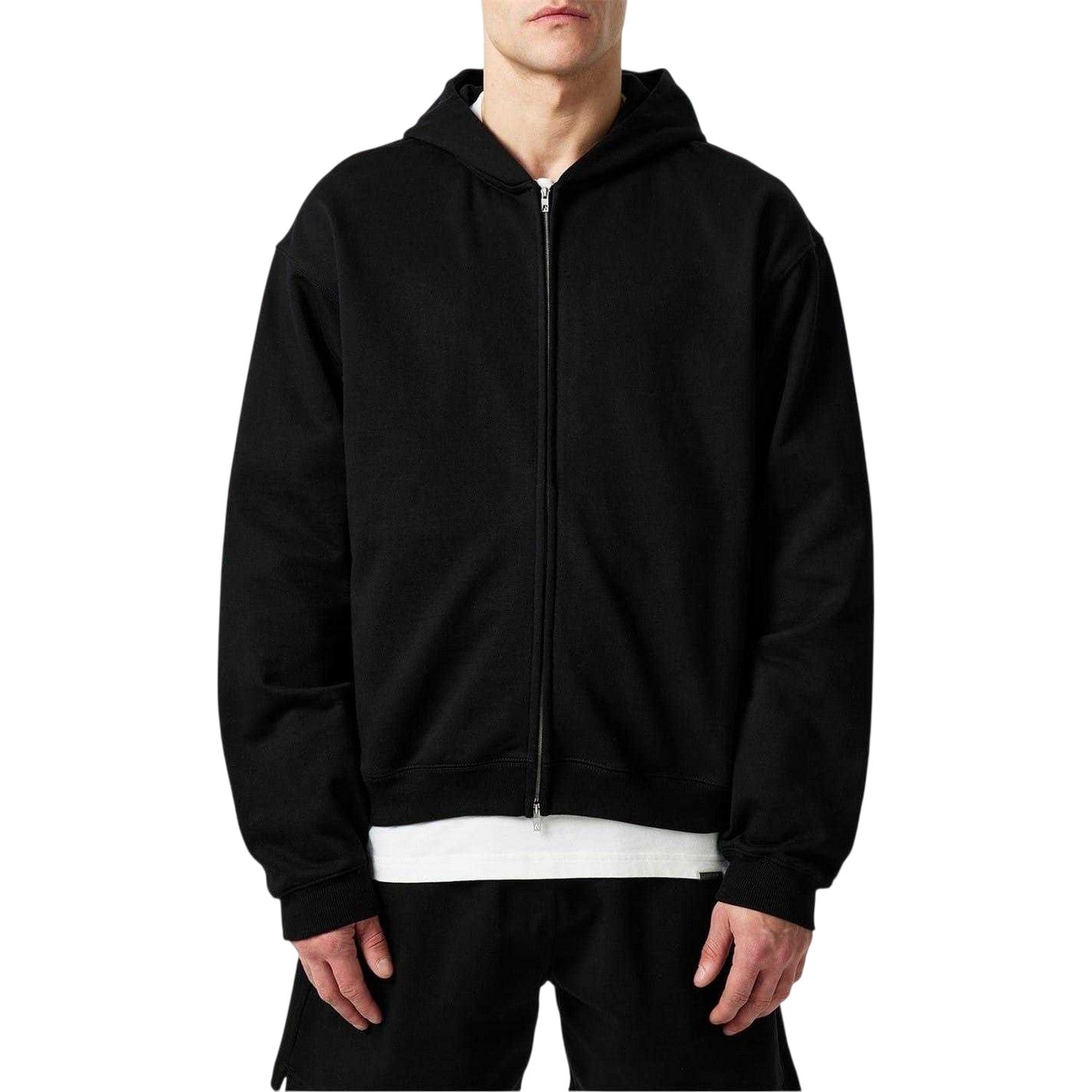 Black - Side - Represent Mens Initial Hooded Jacket