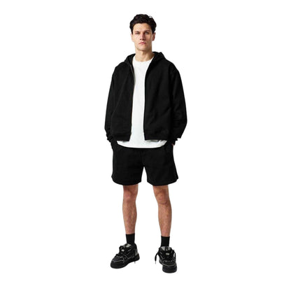 Black - Pack Shot - Represent Mens Initial Hooded Jacket