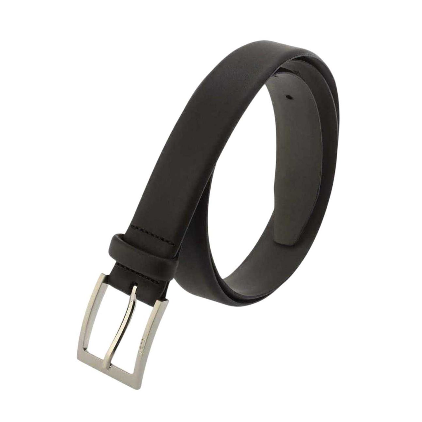 Black - Back - Boss Mens Brondon Leather Belt