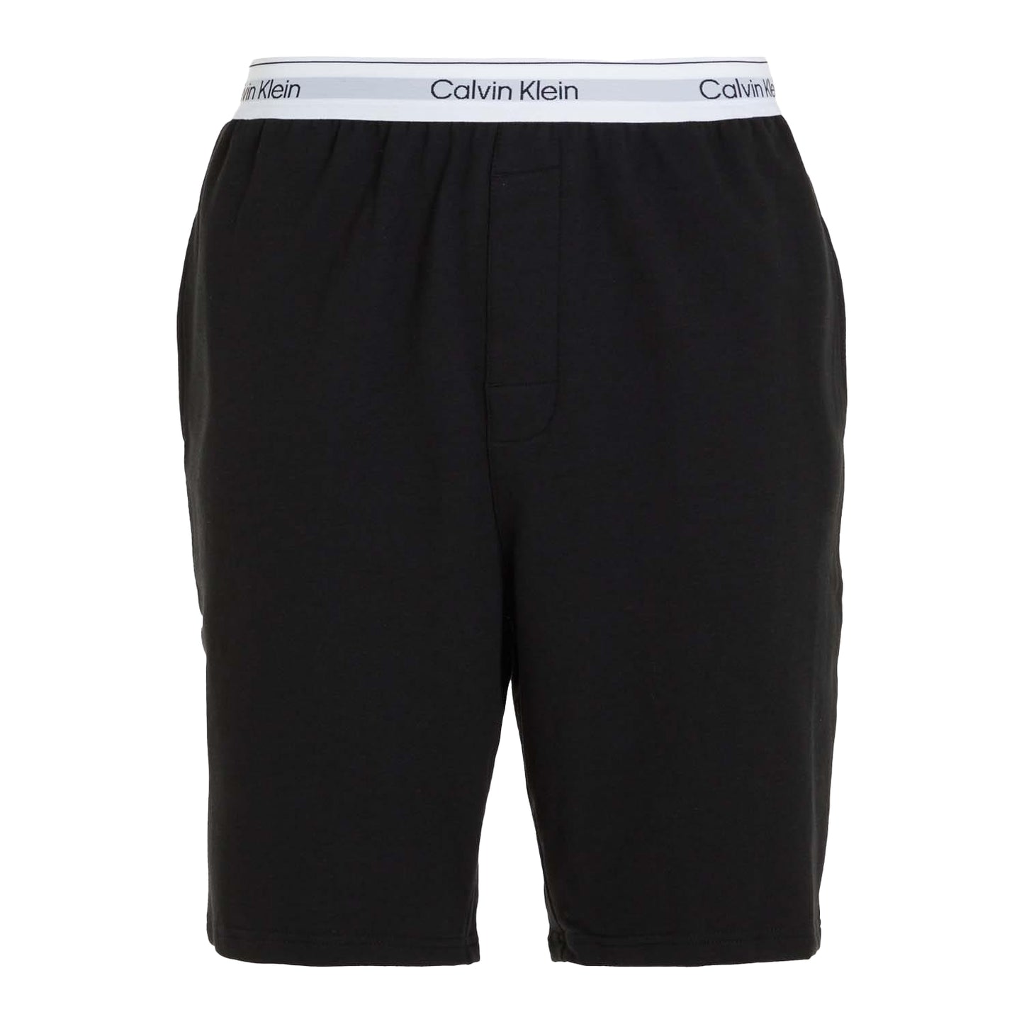 Black - Front - Calvin Klein Mens Plain Lounge Shorts