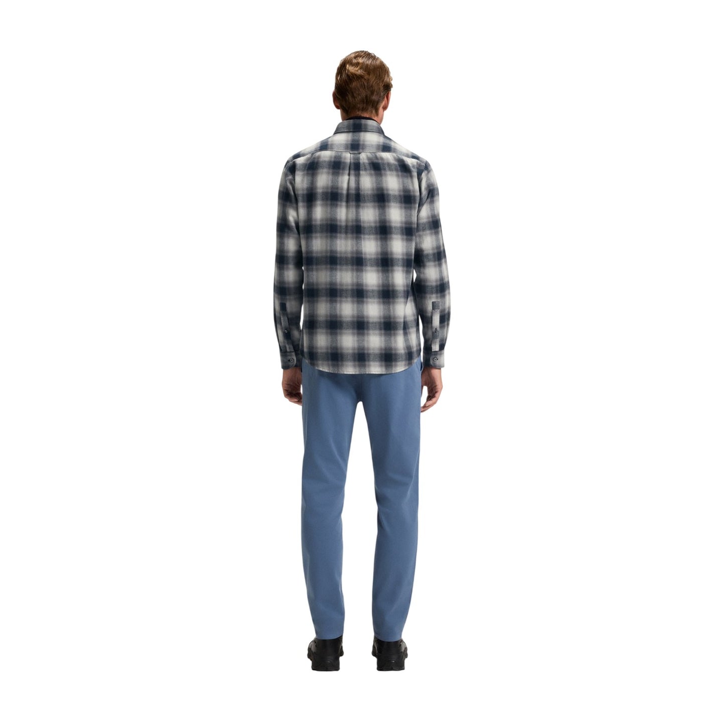 Grey - Back - Boss Mens Rickert Shirt